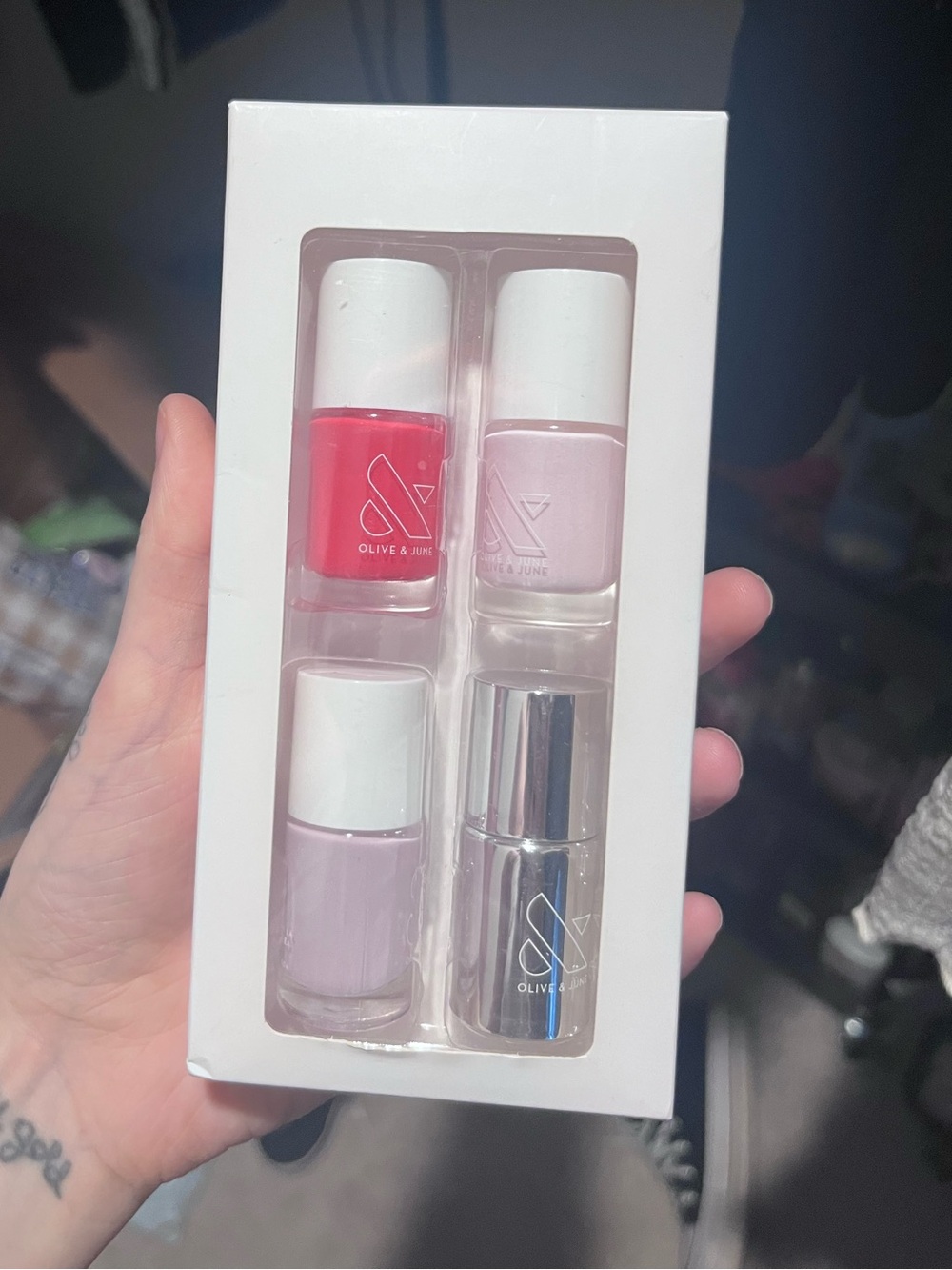 Olive & June Mini Nail Set - Pink & Red Shades